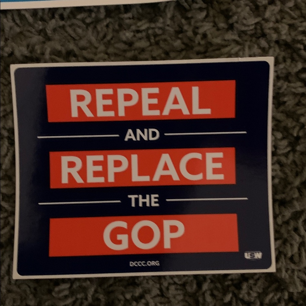 Political Sticker Set. Pro-Democrat anti-Republican. - Picture 4 of 8